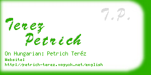 terez petrich business card