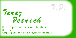 terez petrich business card